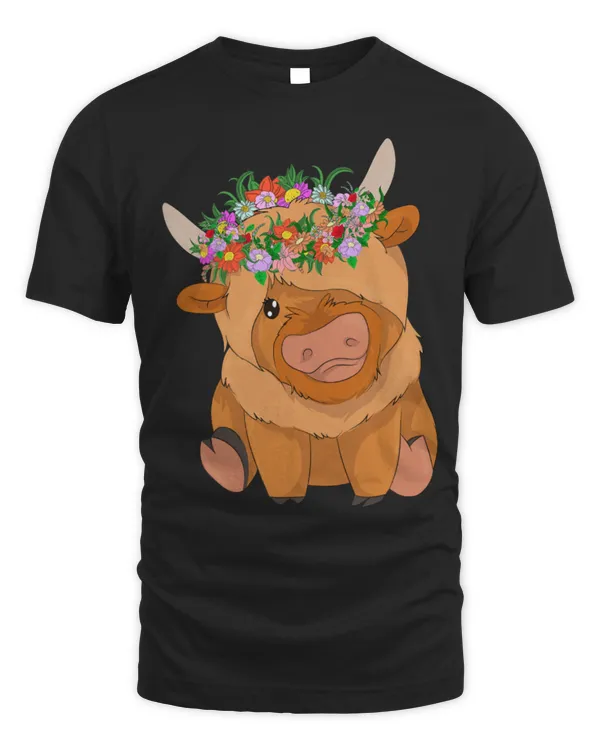 Cute Cow Floral Farm Animal Lover Flowers Scottish Highland Cow 24 Cute Cow Floral Farm Animal Lover Flowers Scottish Highland Cow 24