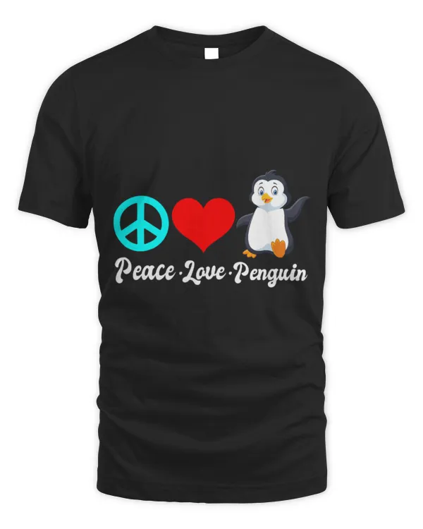 Penguin Pet Peace Love Penguin Kids Penguin Lovers Funny Bird
