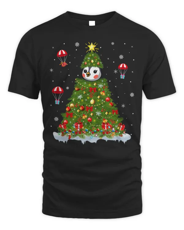 Penguin Pet Xmas Matching Family Funny Emperor Penguin Christmas Tree 340