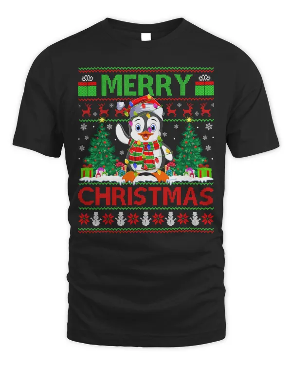 Penguin Pet Xmas Lighting Ugly Christmas 137