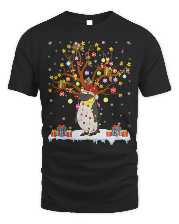 Penguin Pet Xmas Lighting Tree Santa Penguin Christmas Tree 154