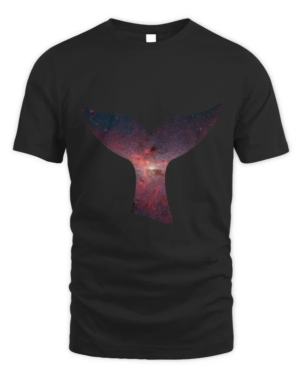 Whale Pet Tail Orca Stars and Milky Way Graphic
