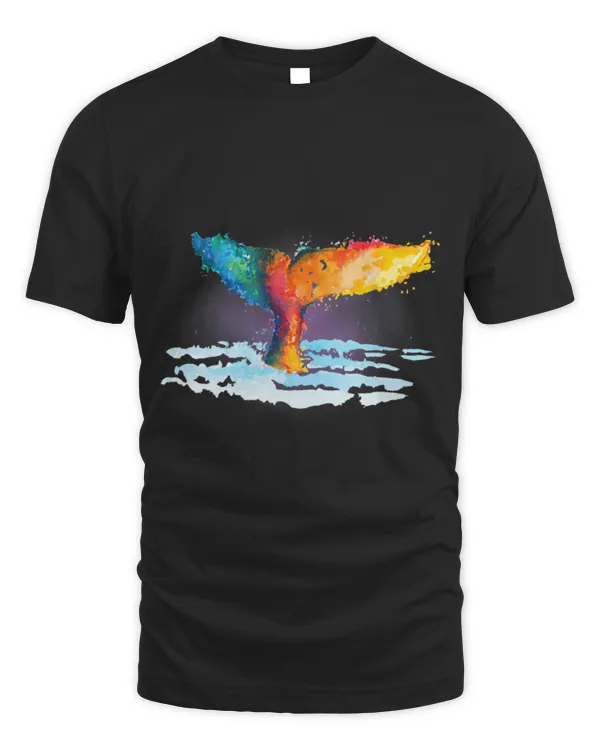 Whale Pet Tail Watercolor Fantasy Mythical Mystic