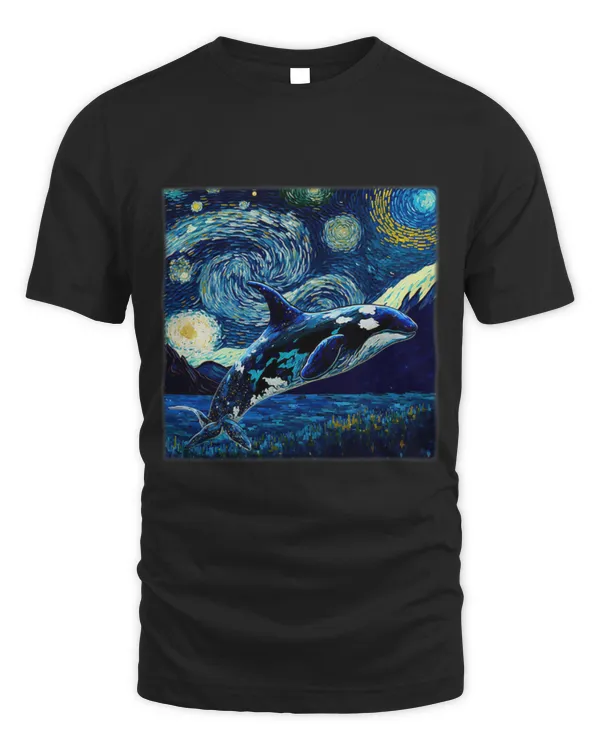 Whale Pet Surrealism Starry Night Orca Whale