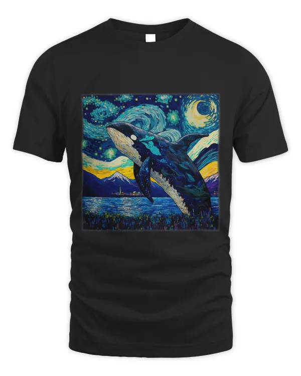 Whale Pet Surrealism Starry Night Orca Whale 16