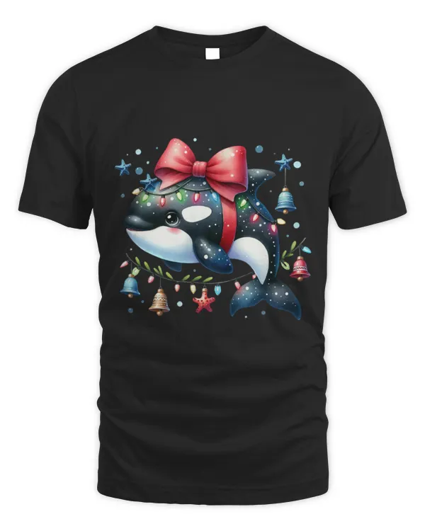 Whale Pet Santa Orca Killer Whale for Boys Girls Christmas Tree Lights
