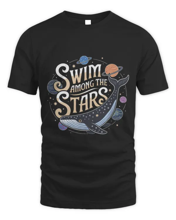 Whale Pet Swim Among the Stars Galaxy Whale Cosmic Art