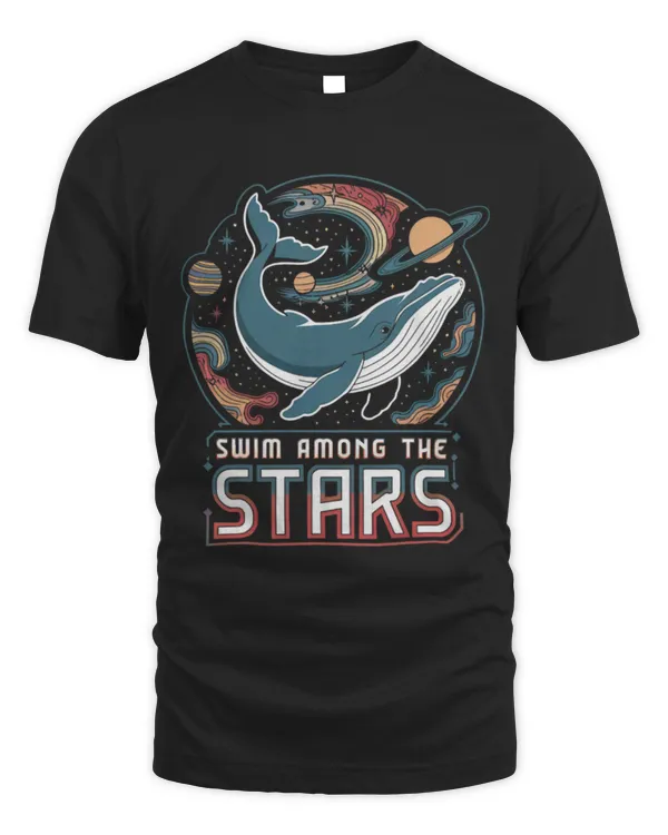 Whale Pet Swim Among the Stars Galaxy Whale Cosmic Art 25