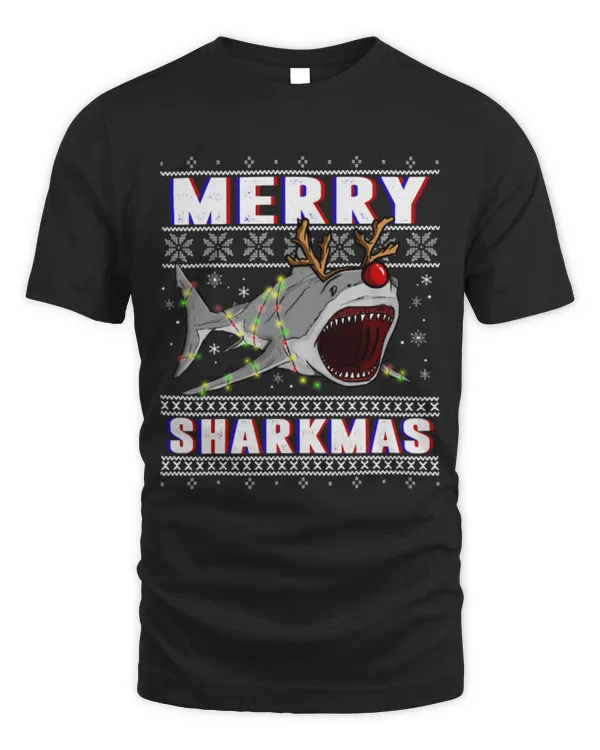 Shark Pet Funny Sharkmas Shark Ugly Christmas Sweaters