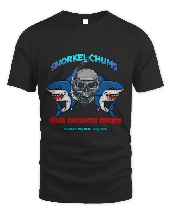 Shark Pet Funny Snorkel Chums Free Dive SCUBA Shark Underwater Design