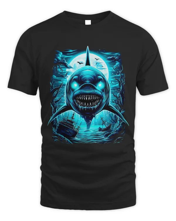 Shark Pet Funny Spooky Season Creepy Shark Zombie Halloween Costume