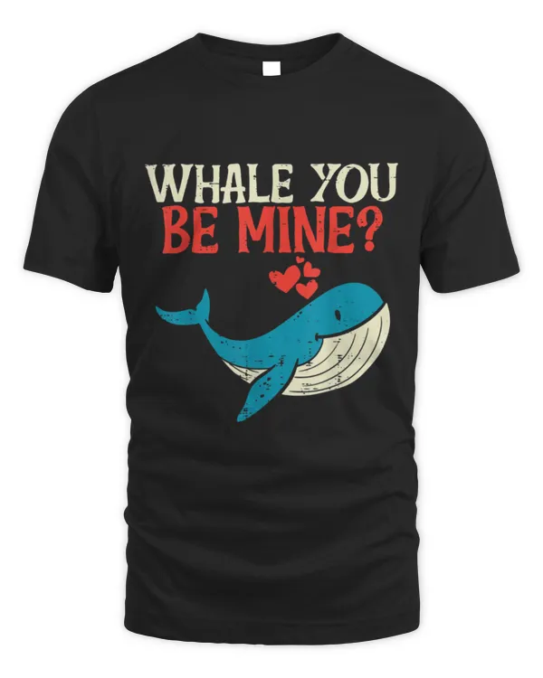 Whale Pet You Be Mine Funny Orca Valentines Day Pun Men Women