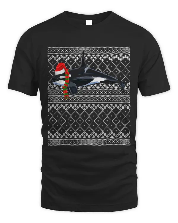 Whale Pet Xmas Santa Hat Orca Killer Whale Ugly Christmas 8