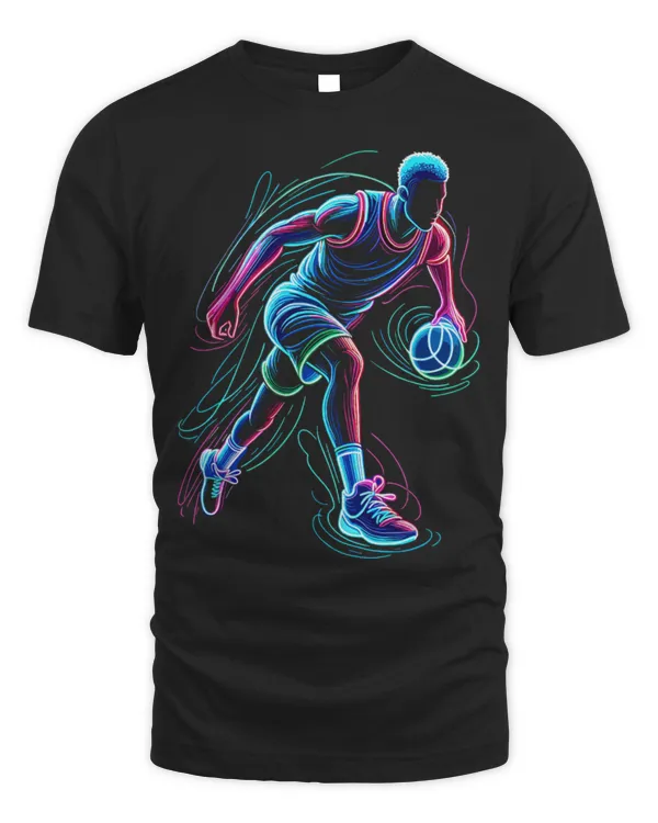 Cute Basketball Neon Basketball Player Basketballer