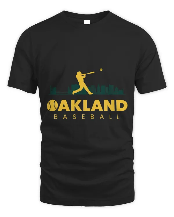 Cute Baseball Oakland Baseball Minimalist Retro Baseball Lover