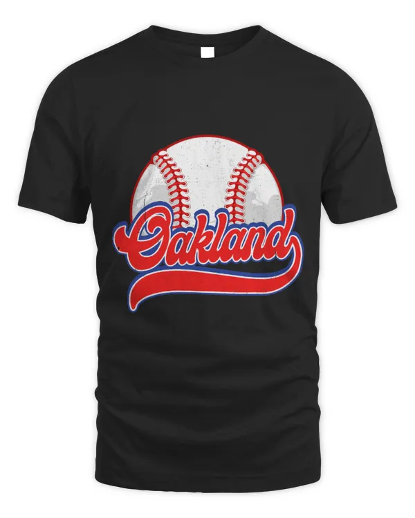 Cute Baseball Oakland Cityscape Baseball Lover For Men Women Kids 162