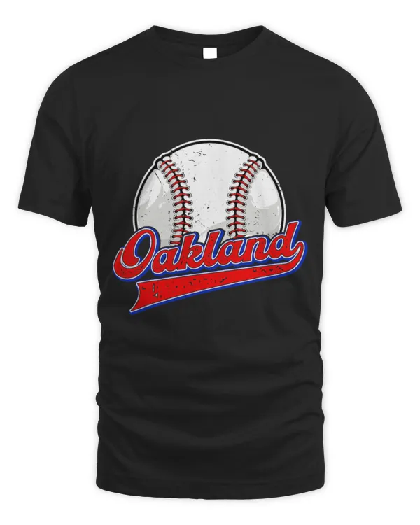 Cute Baseball Oakland Cityscape Baseball Lover Player and Fans 43