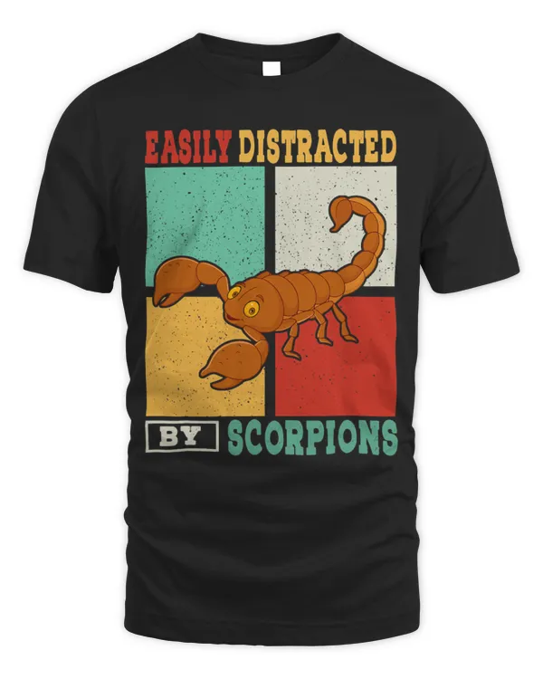 Cute Scorpion Retro Easily Distracted By Scorpions Family Kids