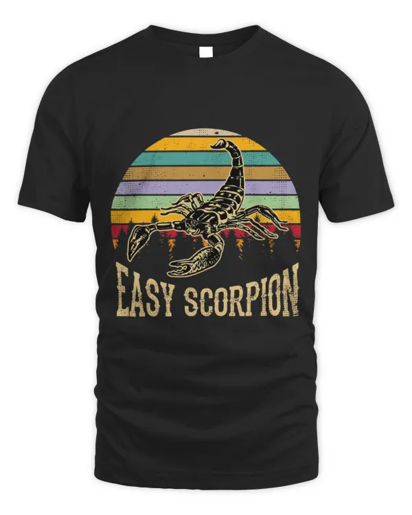 Cute Scorpion Retro Sunset Stripes Easy Scorpion Halloween