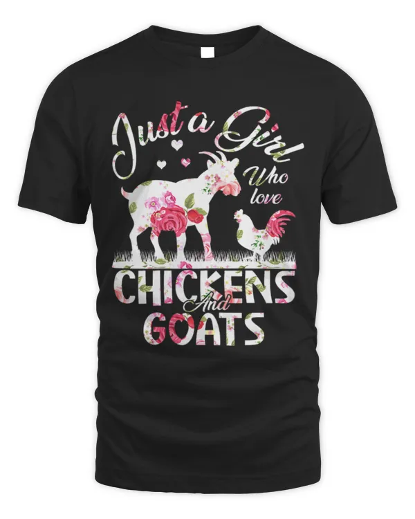 Chicken Pet Just a Girl who loves Chickens Goats Flower Apparel Outfit
