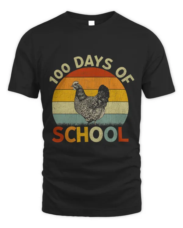 Chicken Pet Retro Boys Girls Teachers th Day of School