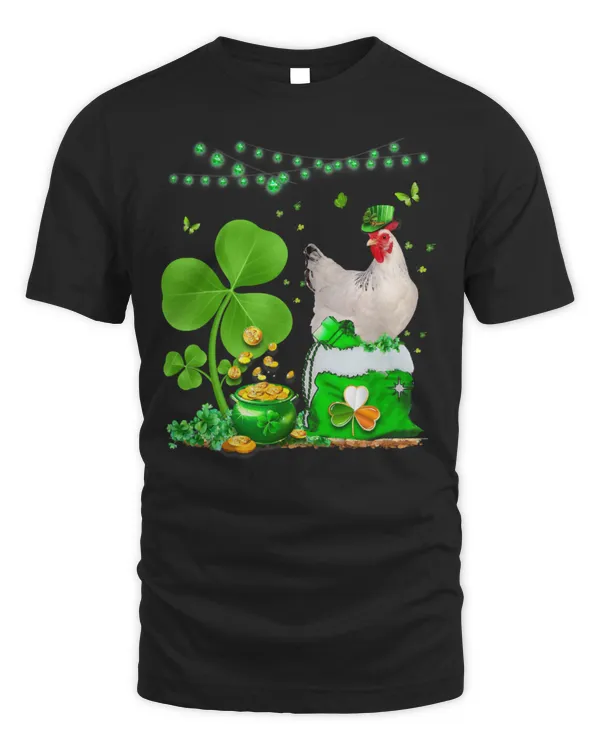Chicken Pet St Patricks Day Lucky Lover Irish Shamrock
