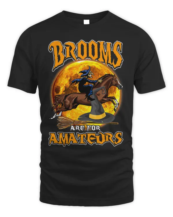 Horse Pet Brooms Are For Amateurs Witch Riding Horse Halloween 114