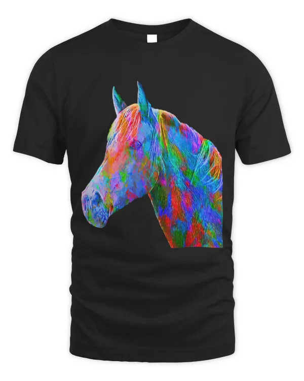 Horse Pet Colorful Horse Art Horseback Riding Lover Artsy Horses head