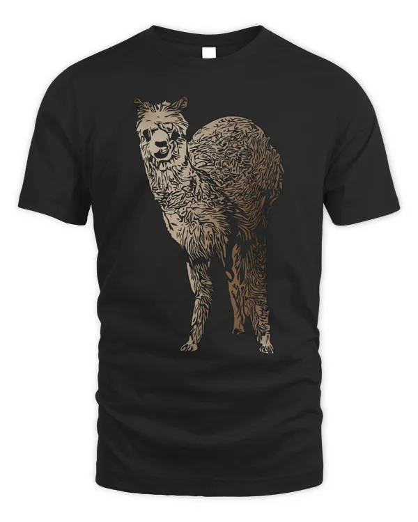 Llama Pet animal motif art alpaca camel pako figure imprint