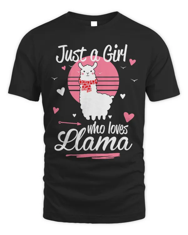 Llama Pet Just A Girl Who Loves Llama Adorable 107