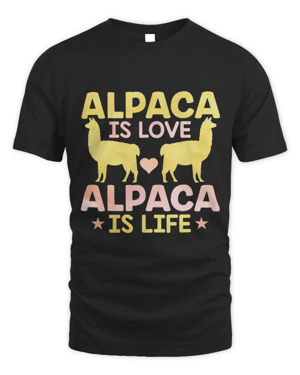 Llama Pet Is Love Alpaca Is Life Funny Llama Lover