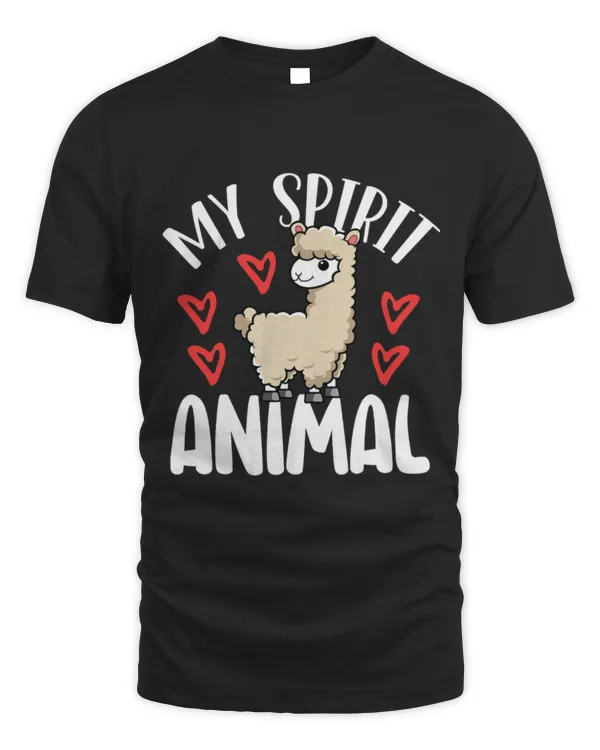 Llama Pet Is My Spirit Animal Cute Alpaca Llama Lover
