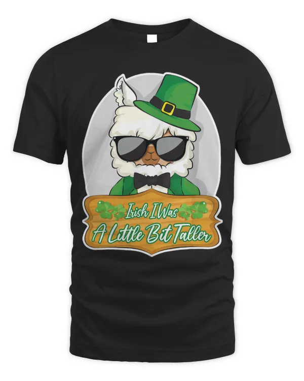 Llama Pet Irish I Was A Little Bit Taller Llama St Patricks Day 2