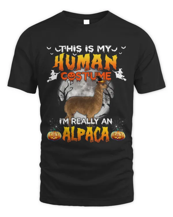Llama Pet This Is My Human Costume Im Really A Alpaca Halloween