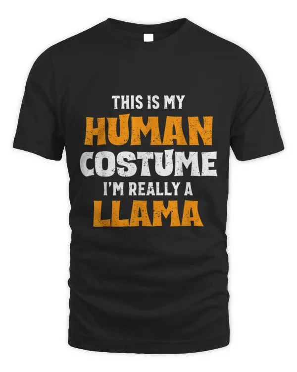 Llama Pet This Is My Human Costume Im Really A Llama Halloween 6