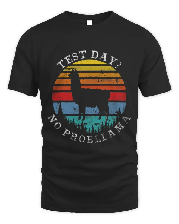Llama Pet Test Day No Probllama State Testing Teacher Student Boys Kid 2