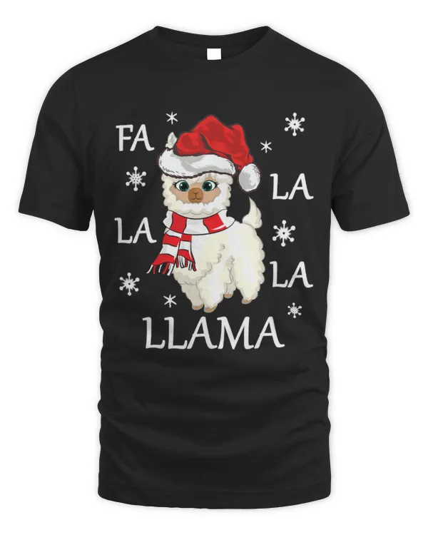 Llama Pet Xmas Lighting Santa Hat Fa La La Llama Christmas 201