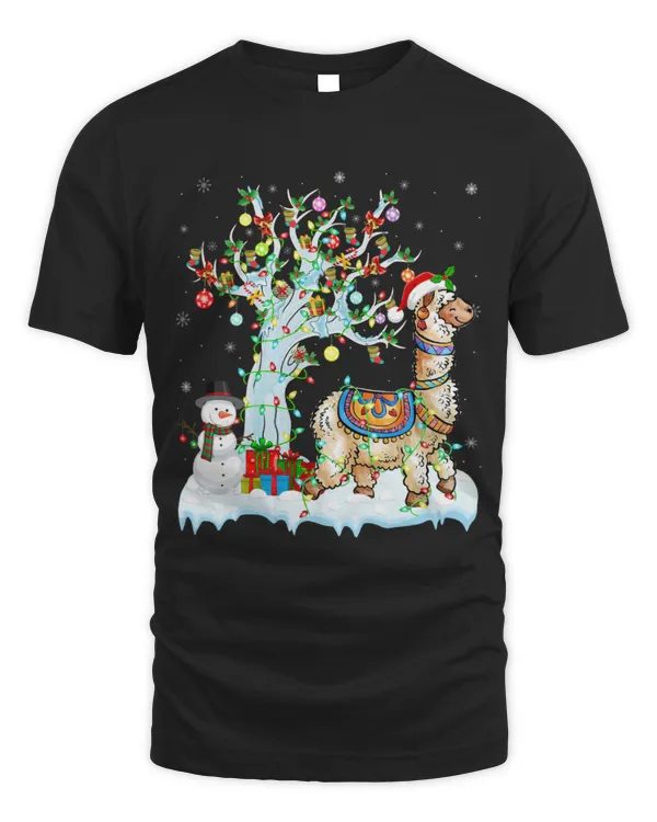Llama Pet Xmas Element Tree Lighting Llama Christmas 25