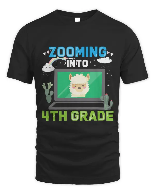 Llama Pet Zooming Into 4th Grade 2Back To School