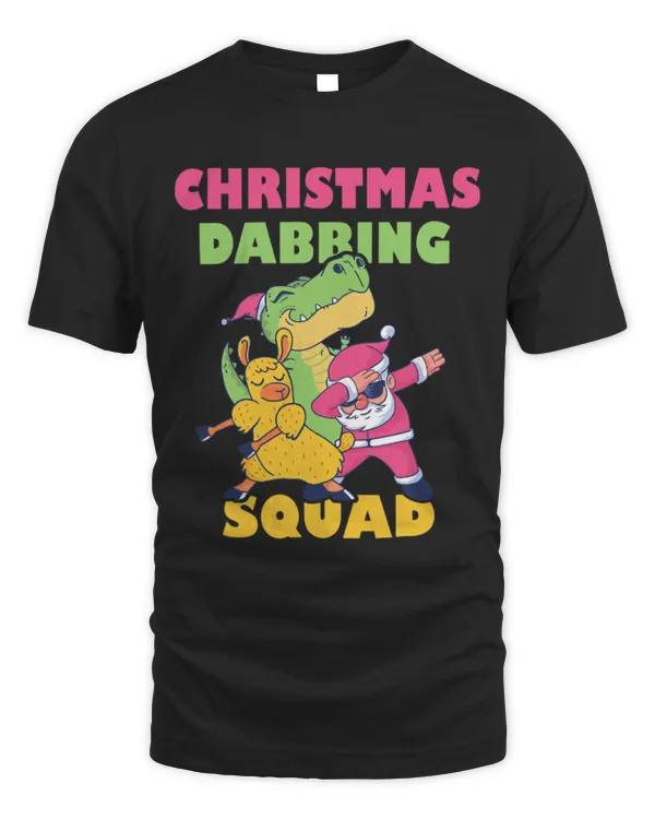 Llama Pet Xmas Dabbing Squad Santa Llama Dino TRex Holiday Christmas