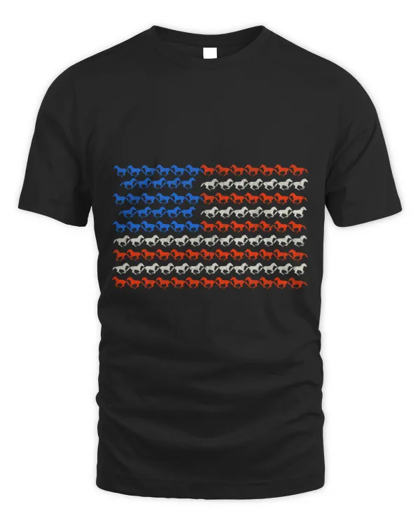 Horse Pet Patriotic Horse American Flag Equestrian Lover Horse Riding