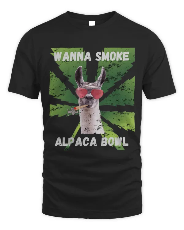 Llama Pet Weed Wanna Smoke Alpaca Bowl Cannabis 420 Stoner 21