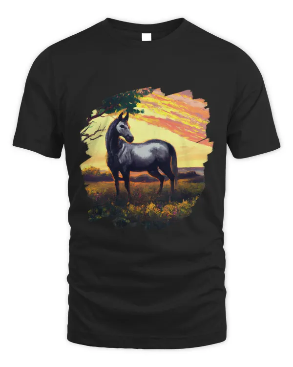 Horse Pet Painting Vintage Retro Horseback Riding Horse