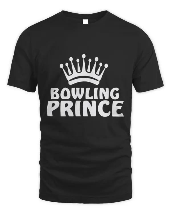 Bowling Prince Crown Bowling Ball Sports Pin T-Shirt