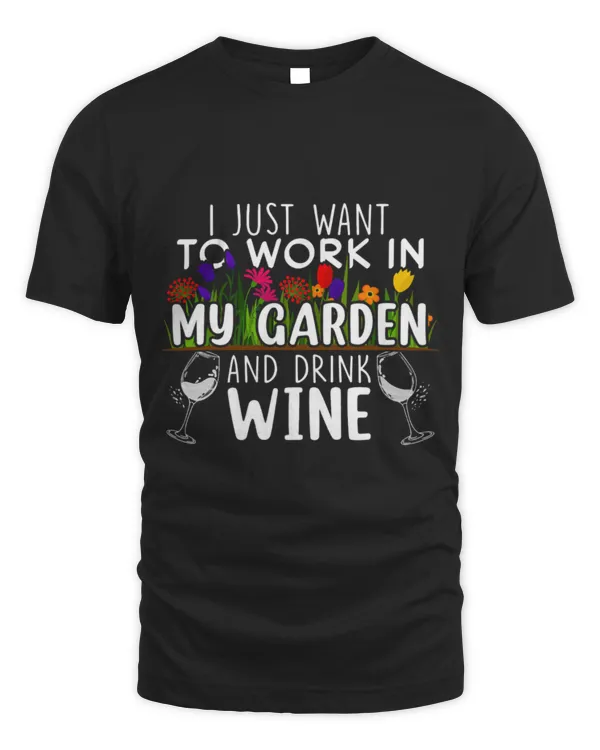 Drinker Wine Work In Garden Drink Wine Drinking Funny Gardener