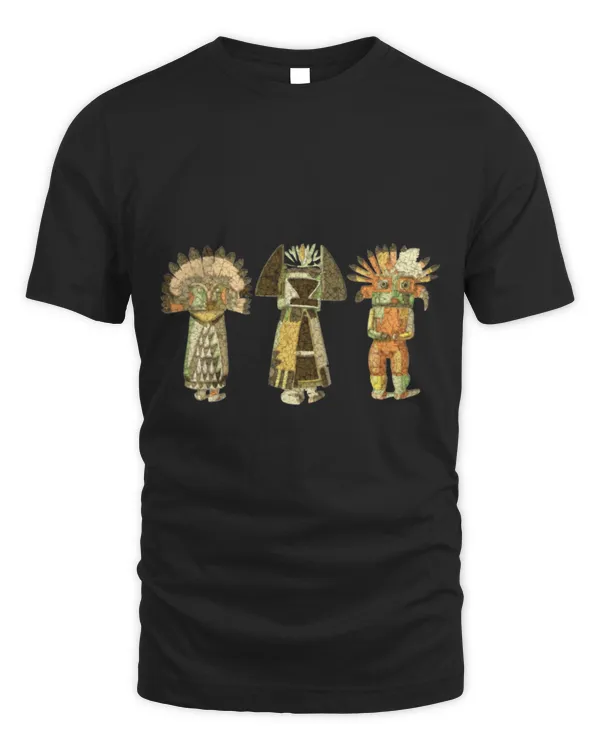 Native American KACHINA DOLLS abstract grunge 2