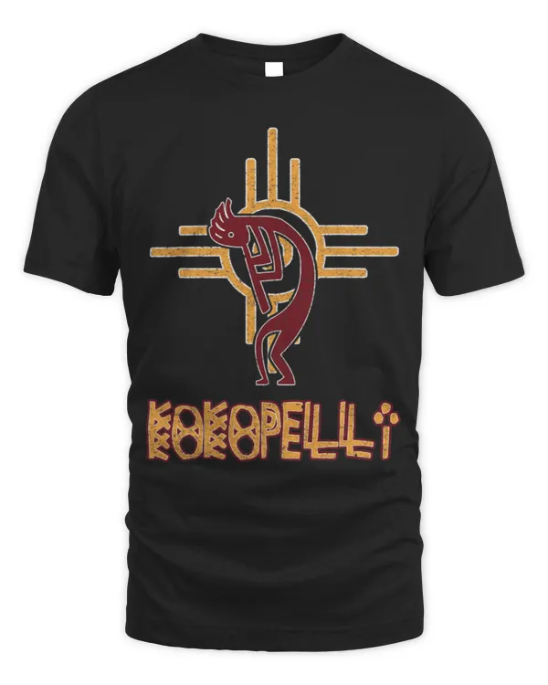 Native American Kokopelli Flute Player Sun Symbol