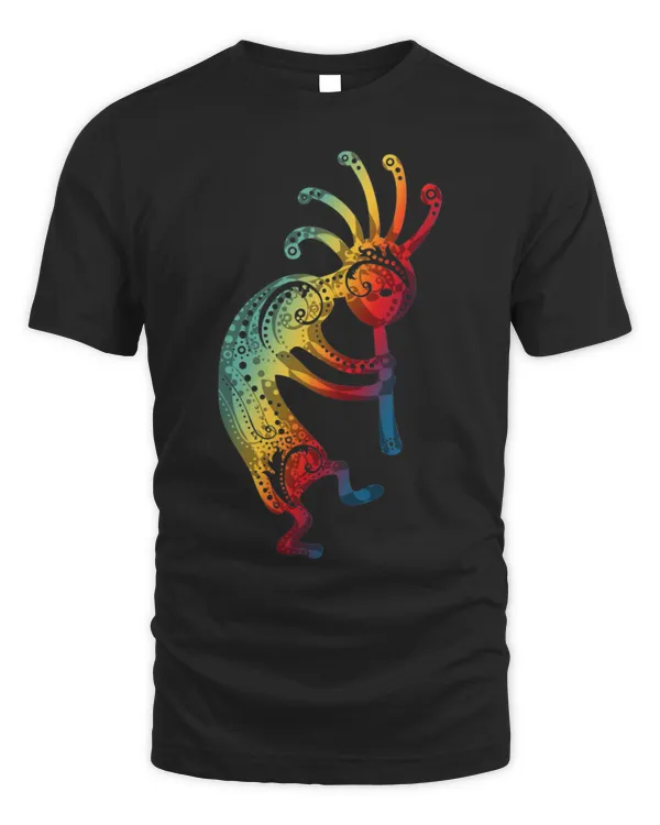 Native American Kokopelli with Ornaments Gradients - Copy