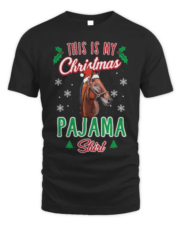 Horse Pet This Is My Christmas Pajama Xmas Horse