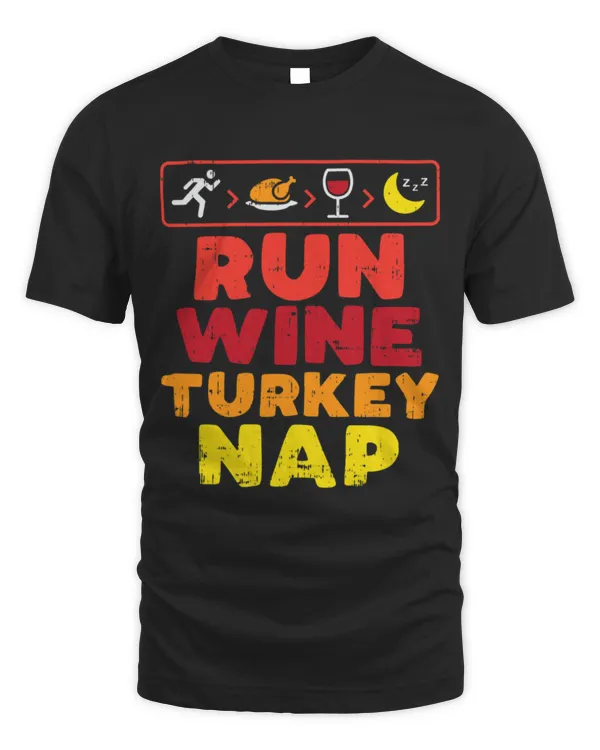 Drinker Wine Run Wine Turkey Nap Running Funny Runners Thanksgiving